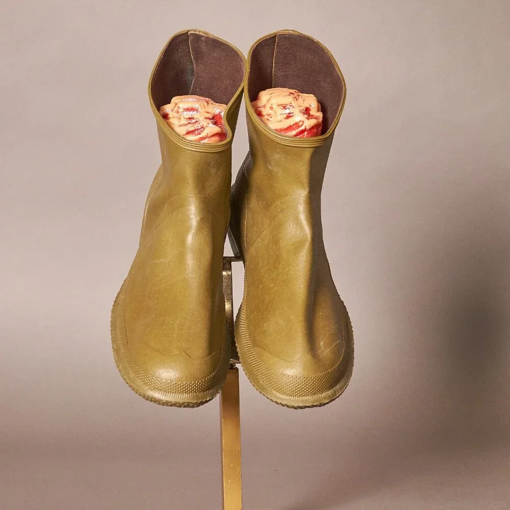 1960s America’s Paracord Army Green Galoshes Rain Boots